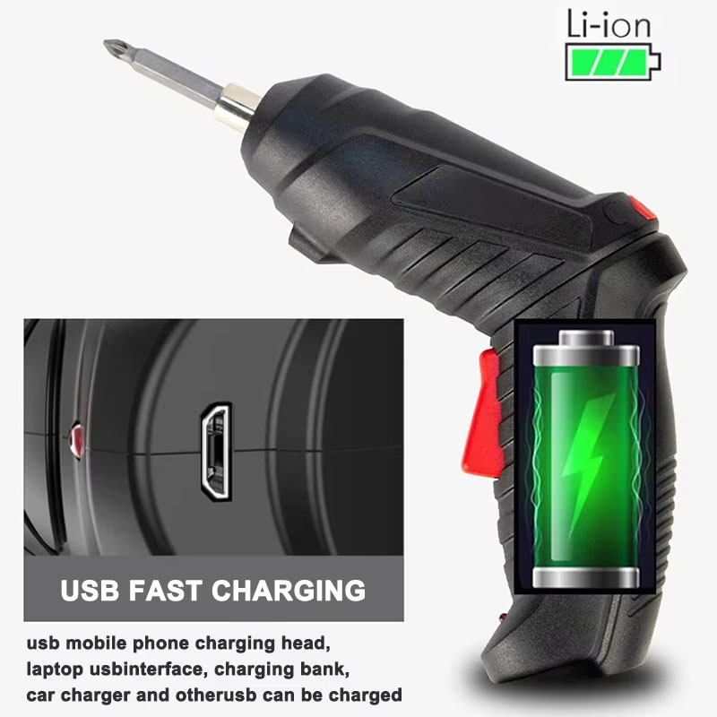 Electric Screwdriver Set 3.6V  - đánh giá và giá Electric Screwdriver Rechargeable Usb