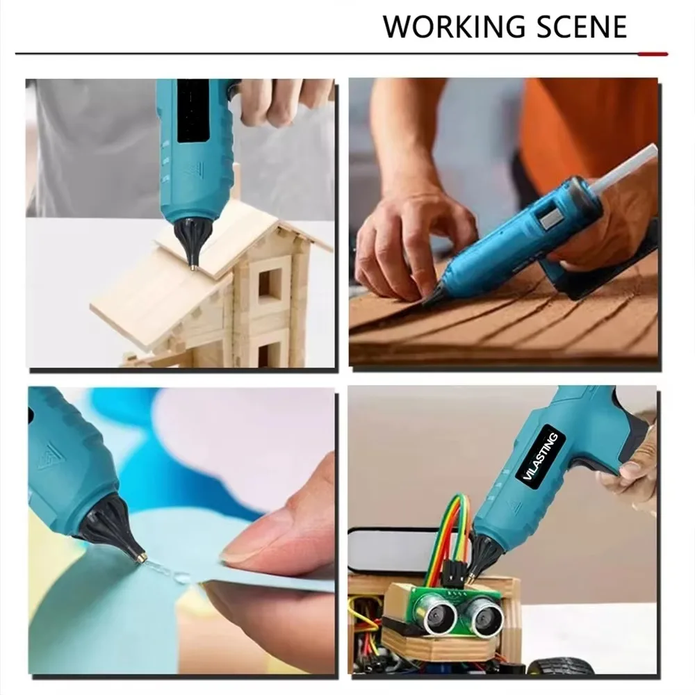 100W Cordless Hot Melt Glue Gu - đánh giá và giá Hot Melt Glue Gun Cordless