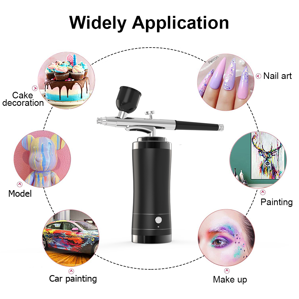 Airbrush Cordless Airbrush Kit - đánh giá và giá Airbrush Kit With Mini Compressor
