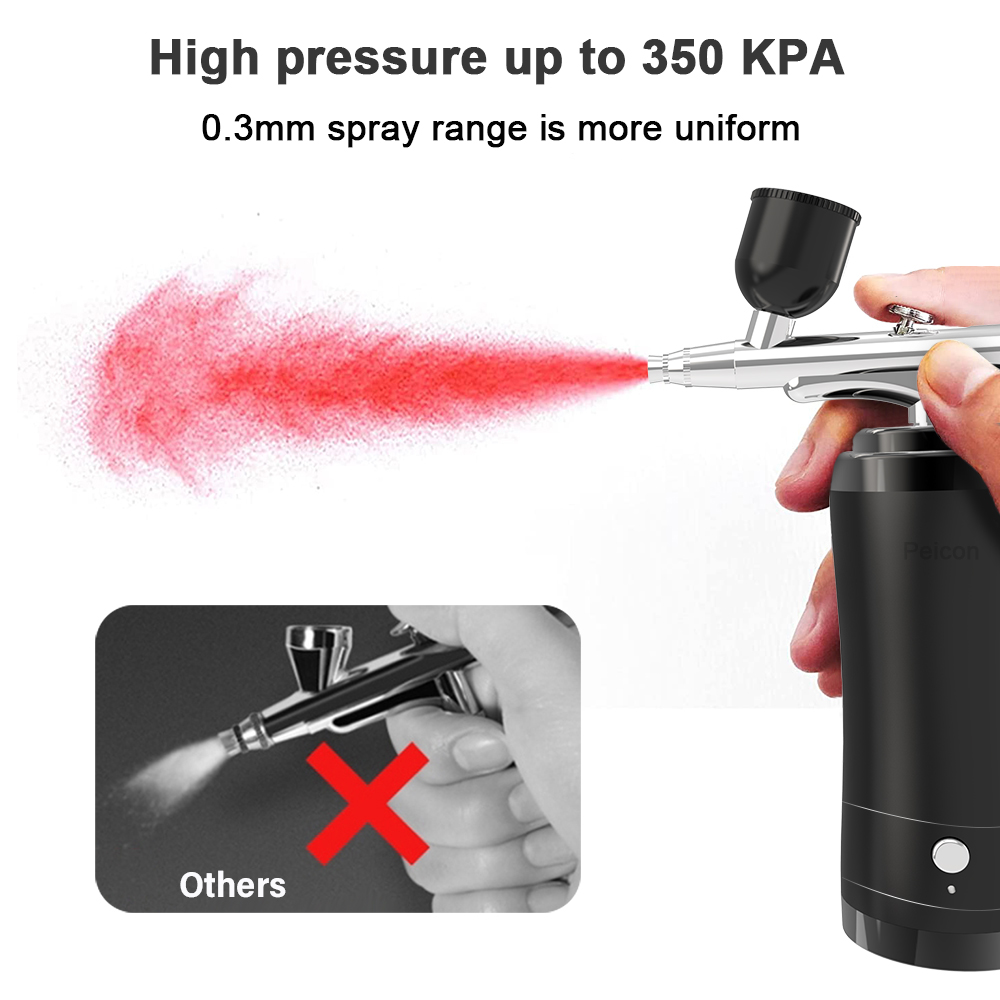 Airbrush Cordless Airbrush Kit - đánh giá và giá Airbrush Kit With Mini Compressor